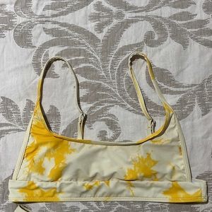 Yellow Tie-Dye Two piece swimsuit